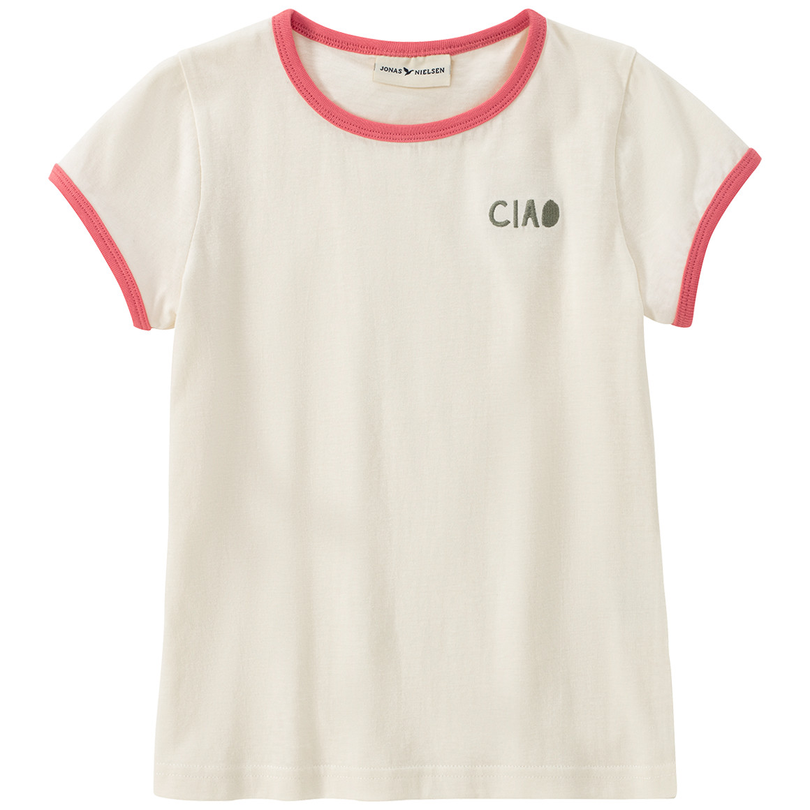 Jonas Nielsen Mädchen T-Shirt mit Stickerei creme
