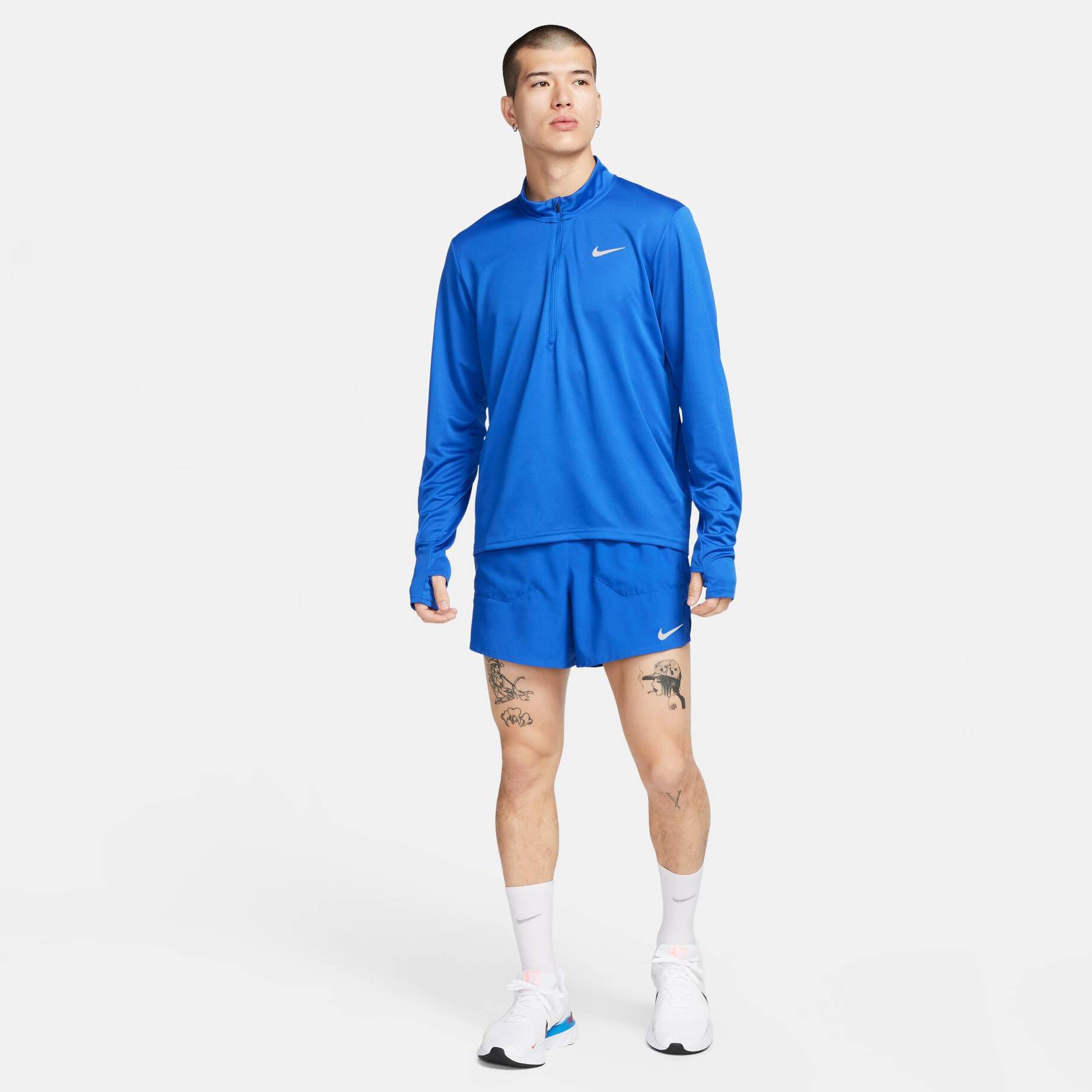 Nike| Herren Laufshirt DC PACER HZ TOP