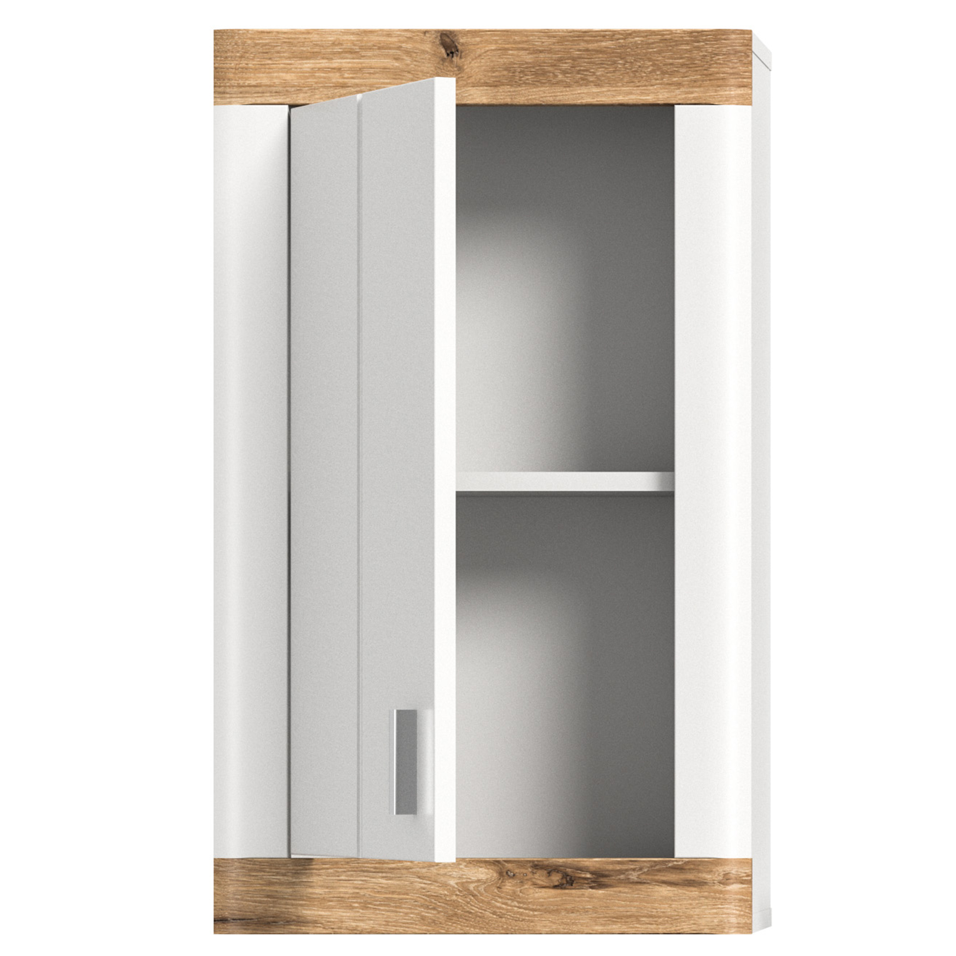 Hängeschrank LAREDO - weiß matt - Nox Oak - 45 cm