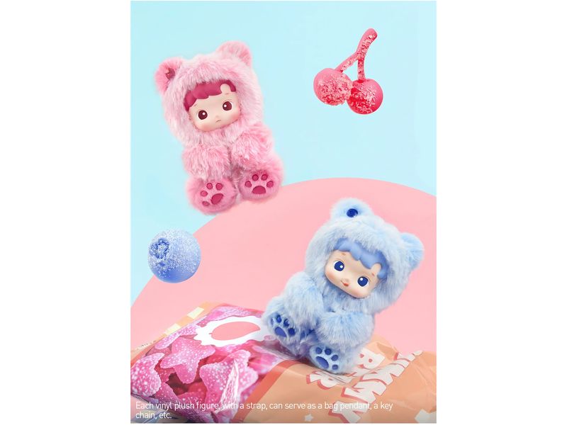Pop Mart Plüsch-Anhänger Hacipupu Gummy Bear Blind Box Trendiger Vinyl-Plüschanhänger von Pop Mart