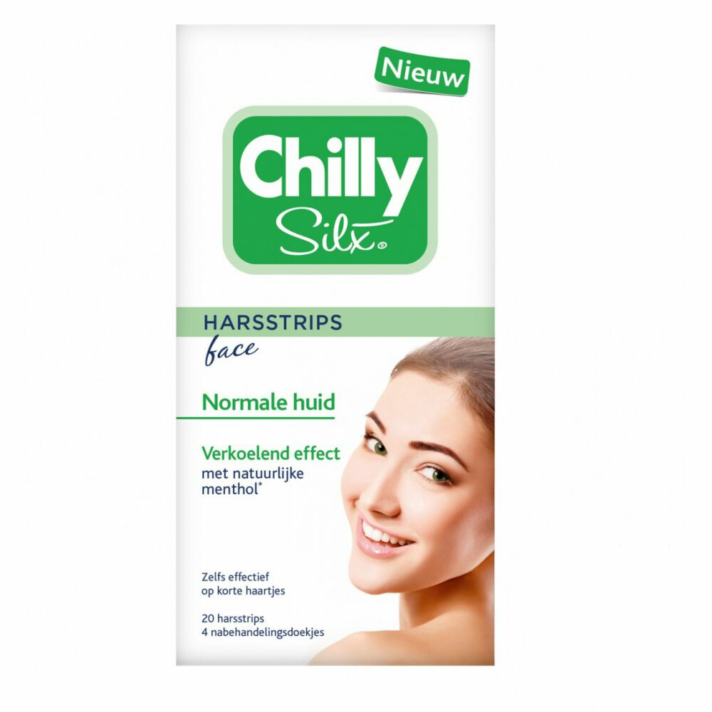 Chilly Silx Harsstrips Gezicht Normale huid10 stuks