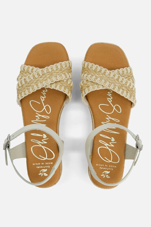Oh My Sandals Sandalen wit Leer