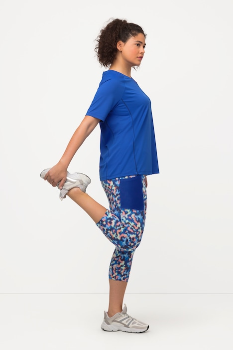 3/4-Leggings, High Waist, schnelltrocknend, recycelt