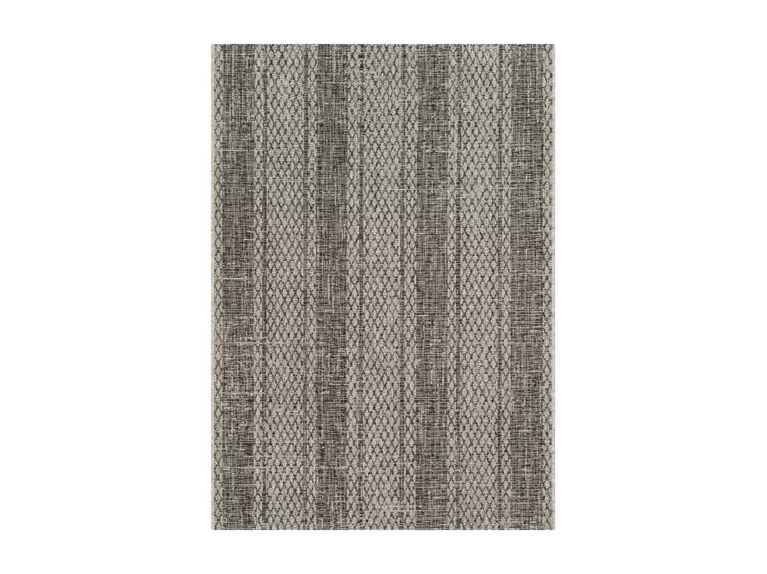 Tapis Light Grey & Black 122 X 170 cm - Rafal