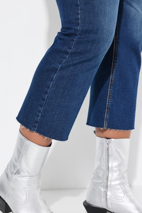 7/8-Jeans Claire, Stretchkomfort, geschnittener Saum, 5-Pocket