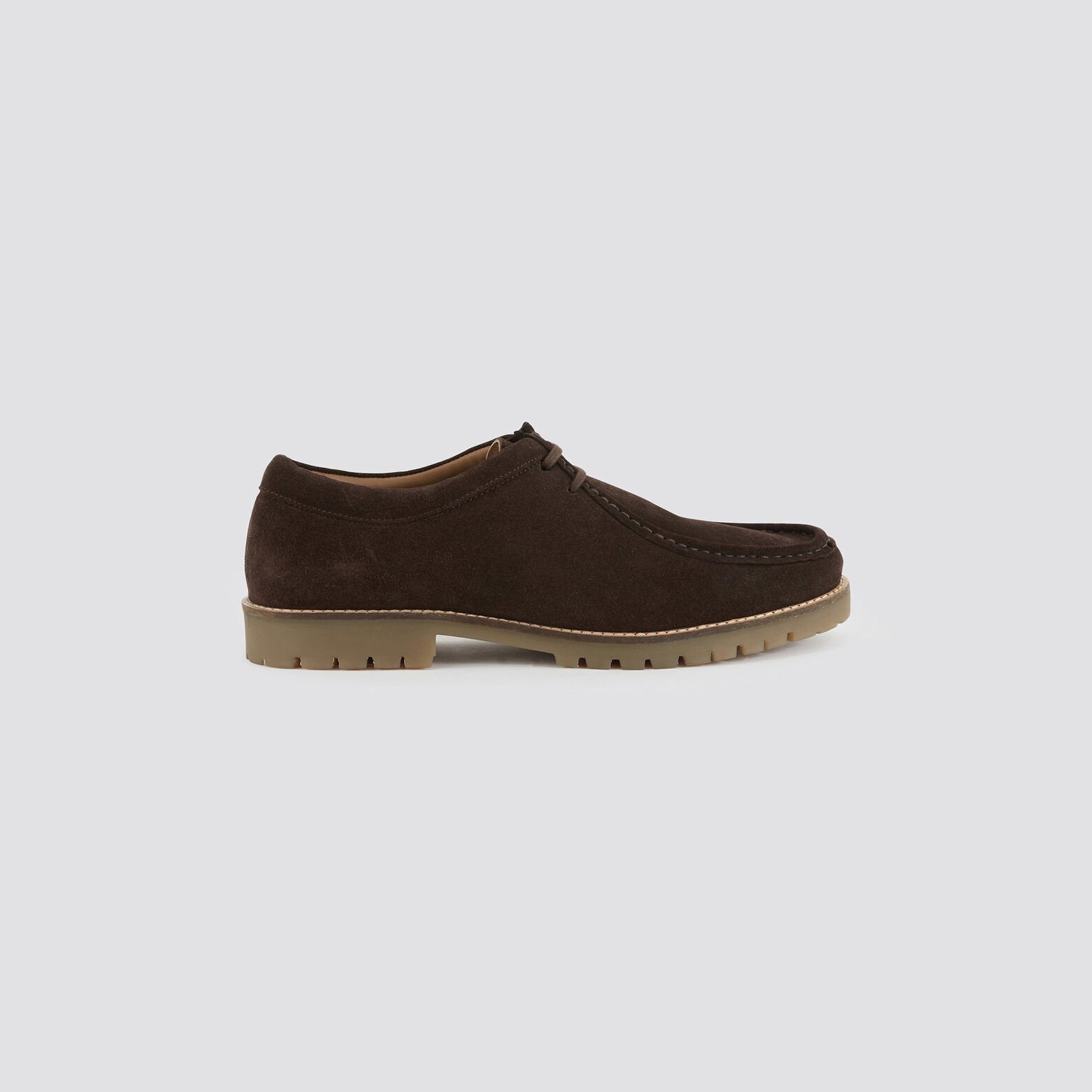 Chaussures plateau à lacets Camel