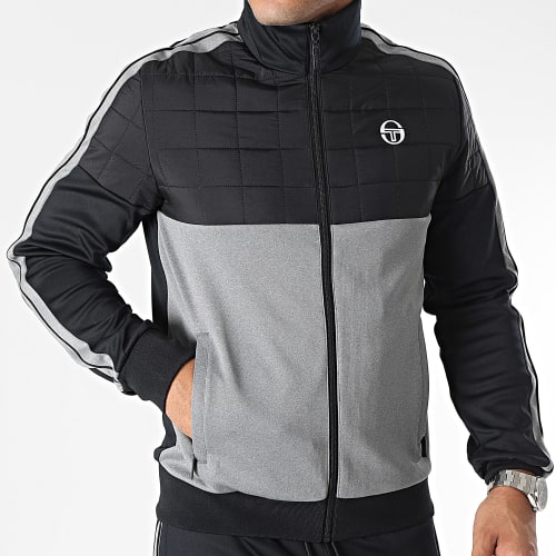 Ensemble De Survetement Quilted 40245 Noir Gris