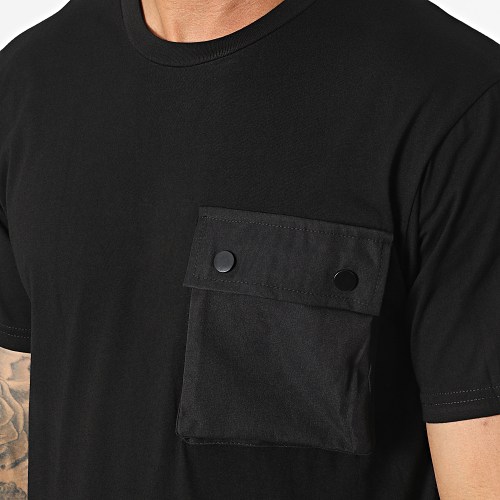 Tee Shirt Poche T8815 Noir