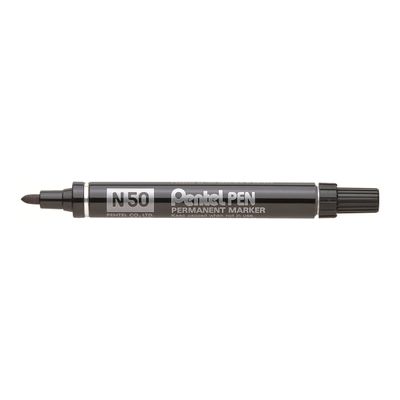 Pentel PEN N50 - Marqueur permanent - pointe ogive - noir