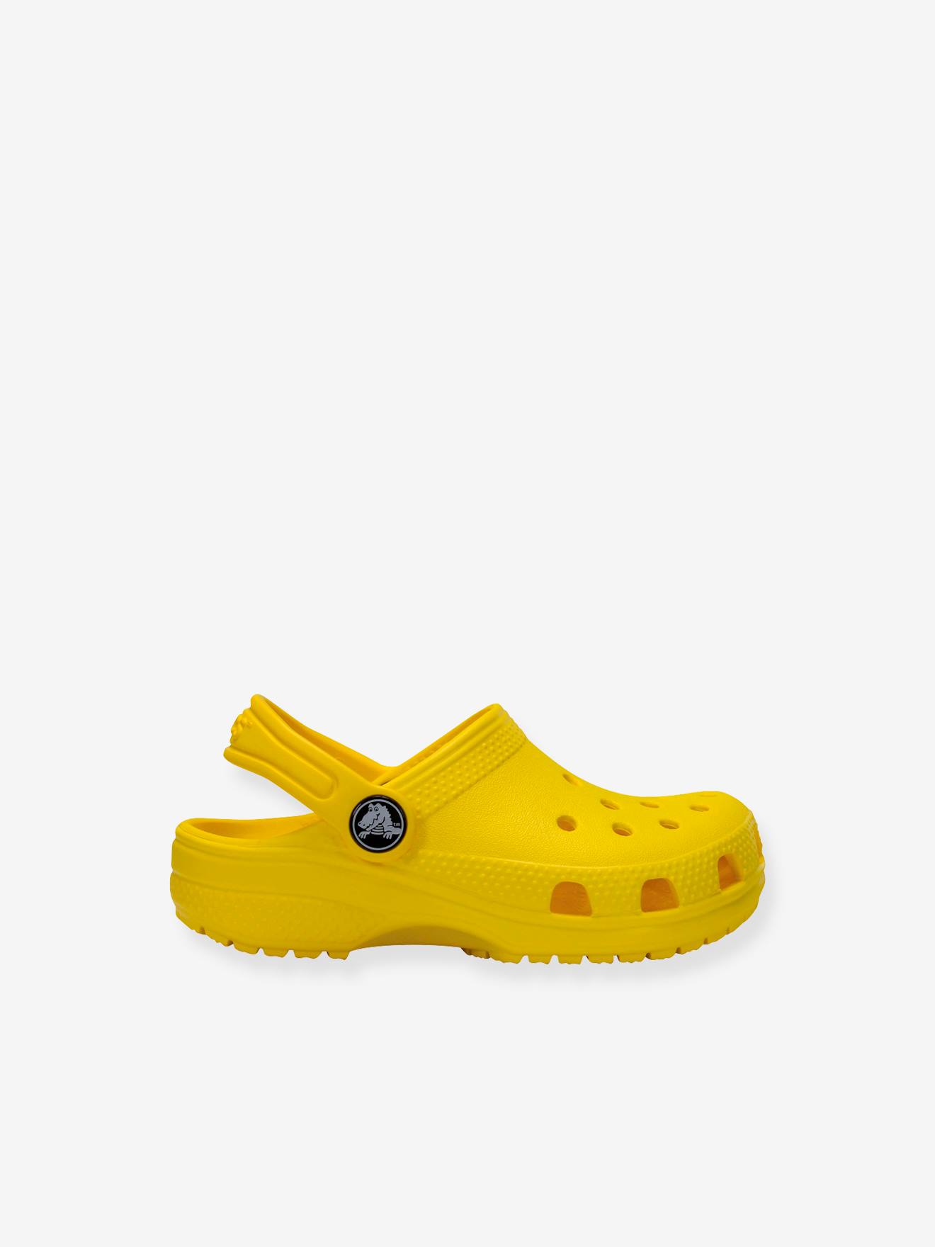 Tamancos Baby Classic Clog T CROCS™ amarelo claro lisos