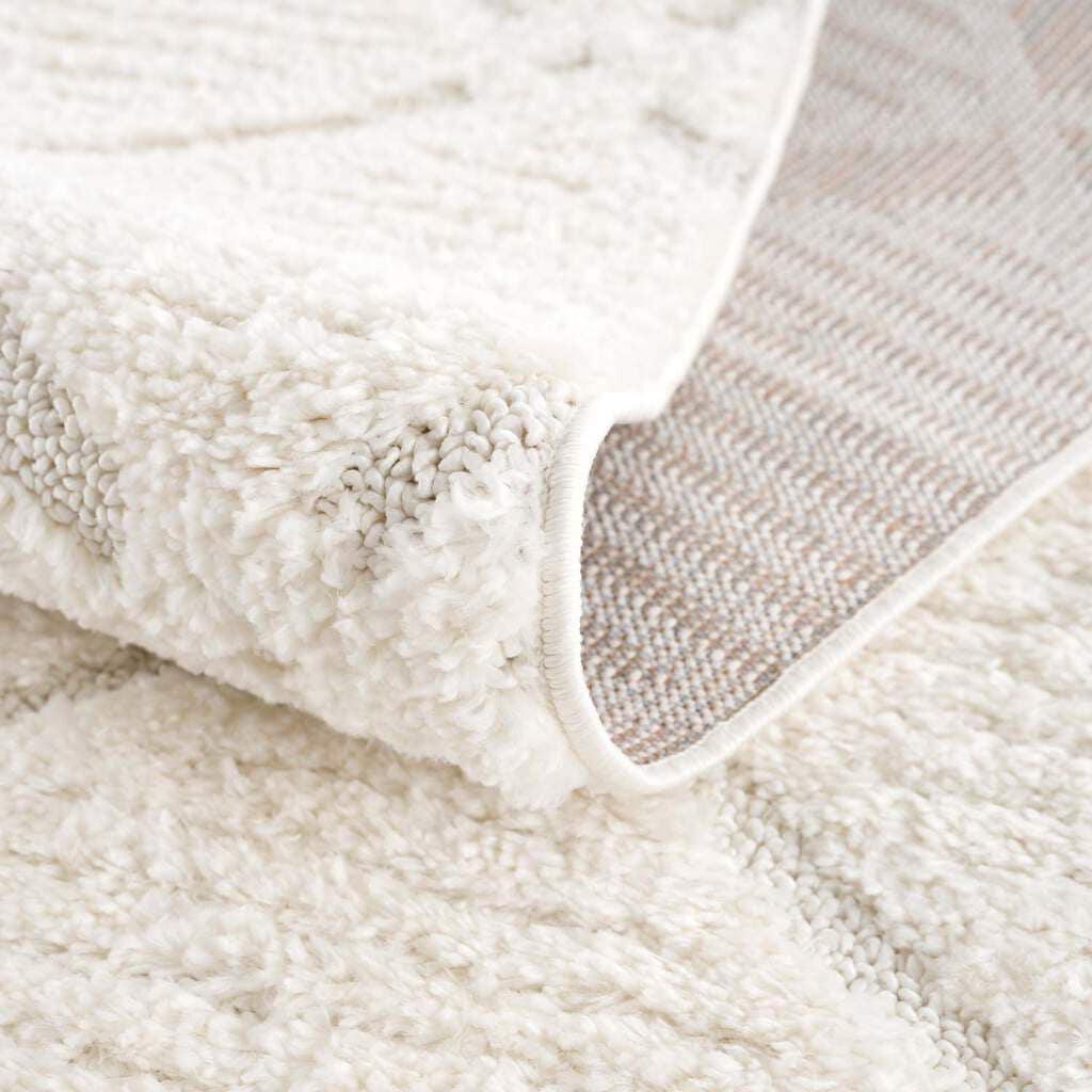Carpet City Hochflor-Teppich »Focus 2997« rund 20 mm Höhe Boho-Teppich, Hochtief-Muster/ 3D-Effekt, für Wohnzimmer, Schlafzimmer