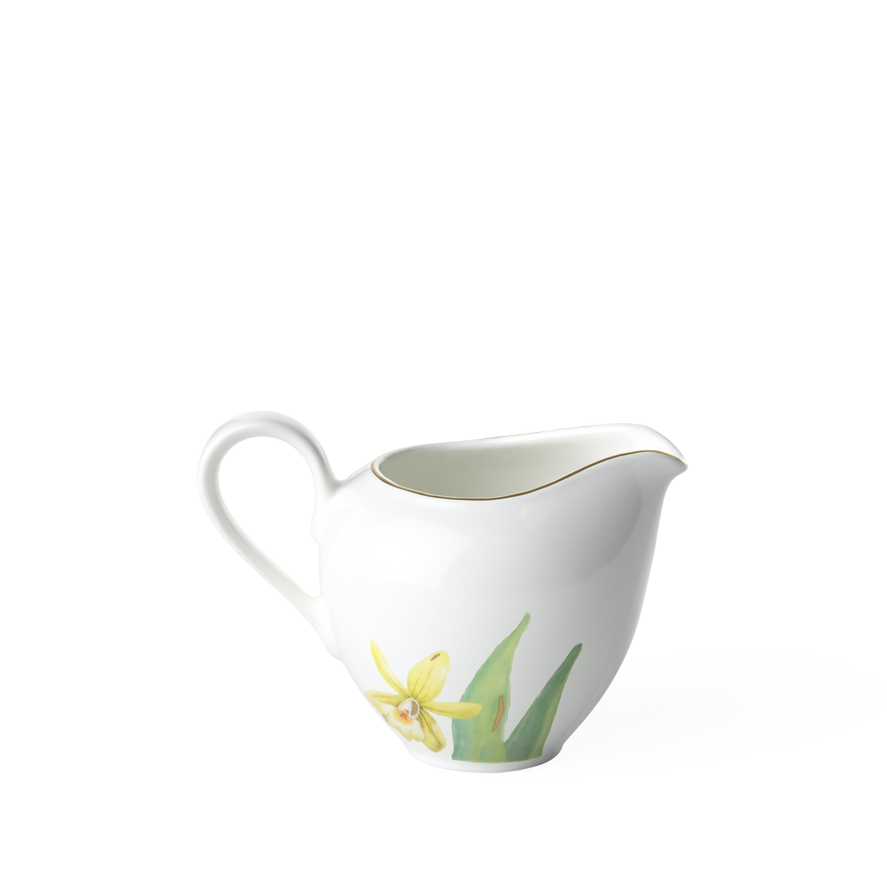 Amazonia Creamer Multi-colored, 6.1 oz, Premium Bone Porcelain