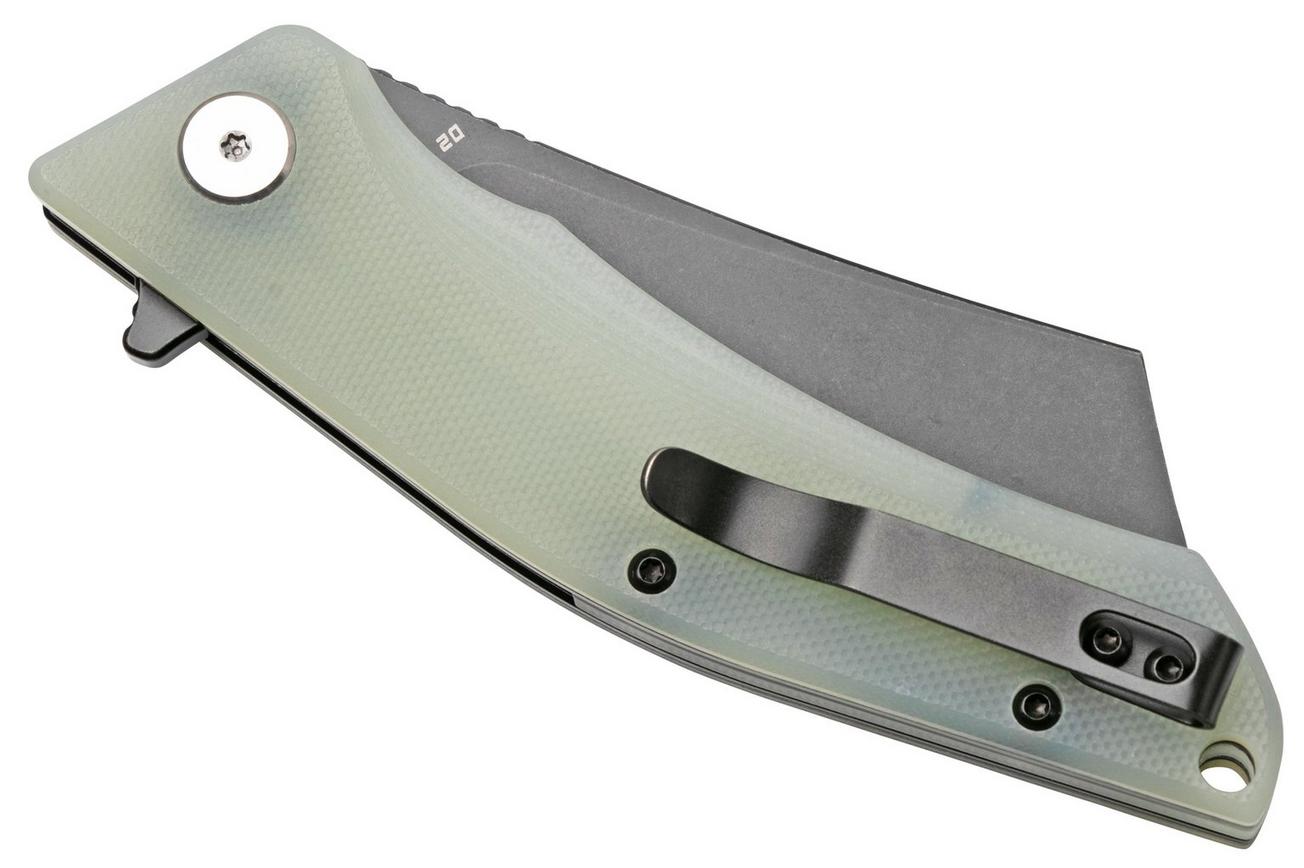 Bestech Cubis BG42E Stonewashed & Satin, Jade G10, zakmes