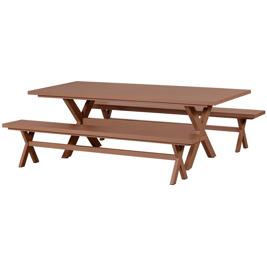 Gartentisch DELTA 220 x 105 cm erde