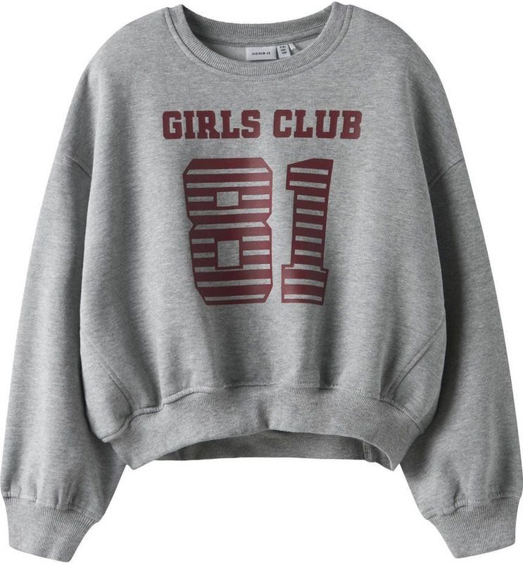 NAME IT KIDS sweater grijs melange