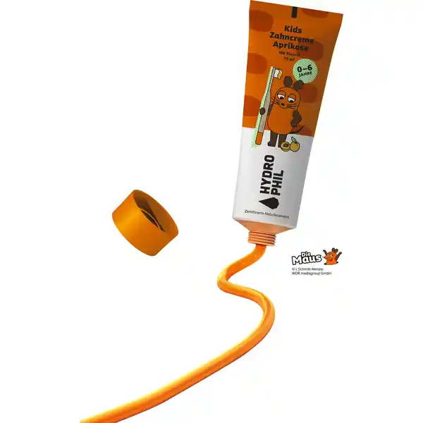 Kids Zahncreme Maus Aprikose