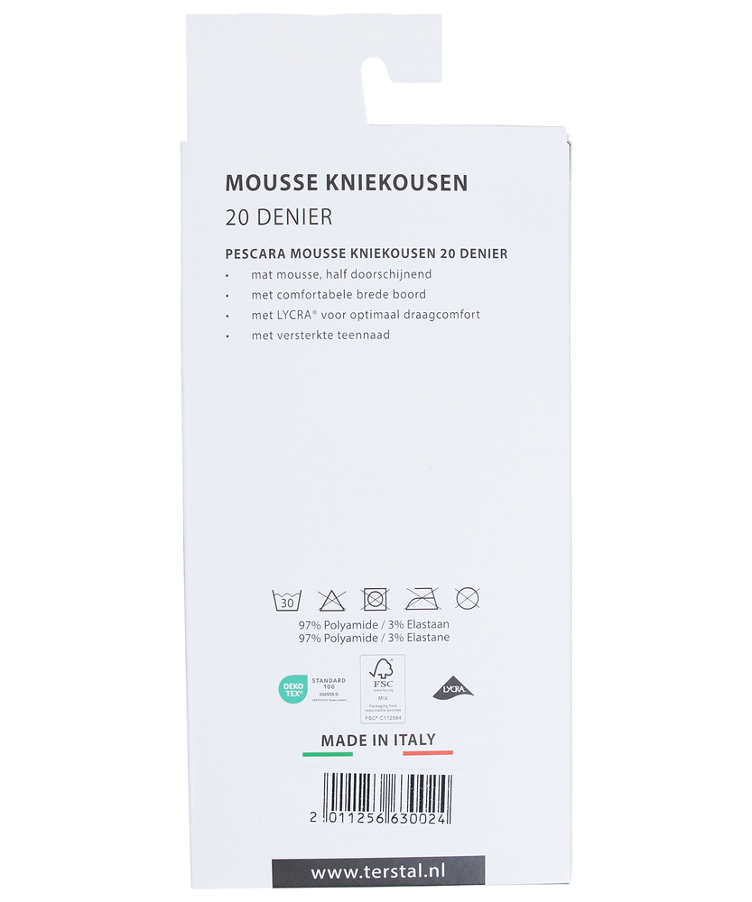3-pack mousse kniekous 20 den