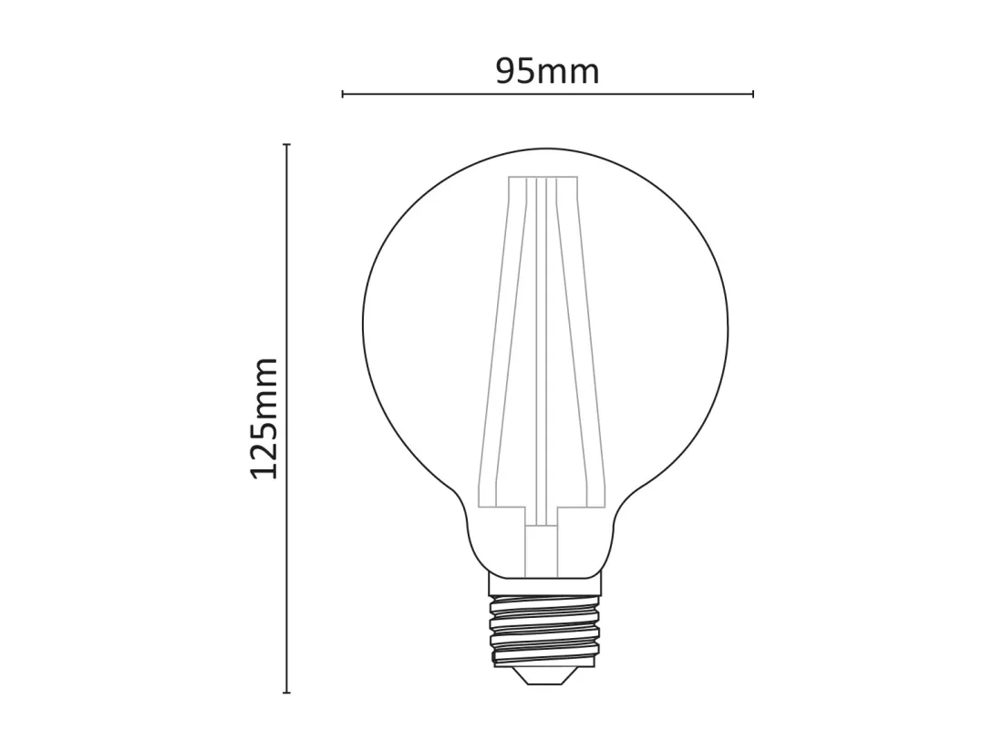 Ampoule LED Globo G95 à intensité variable 10W 4000K E27