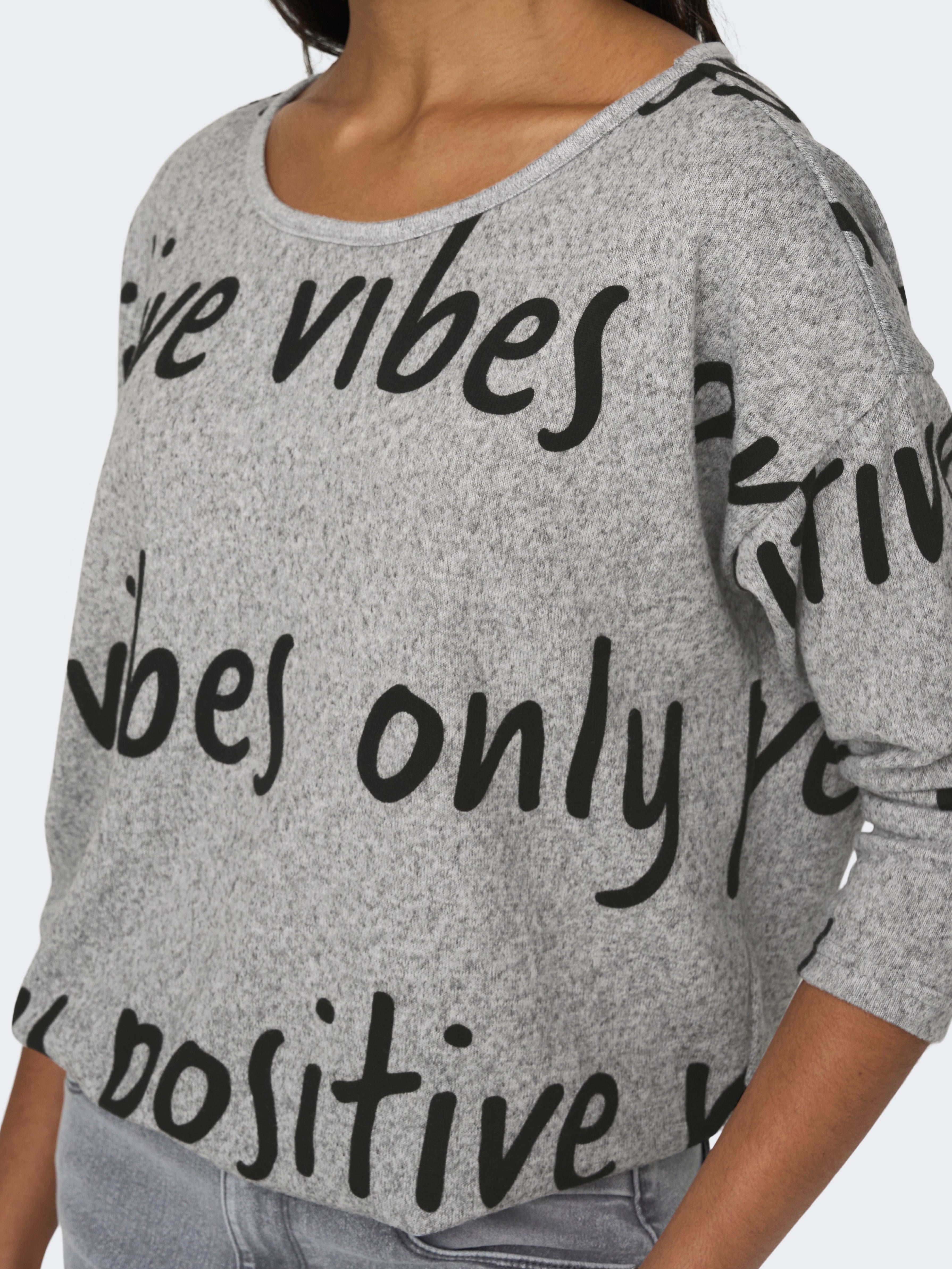 ONLELCOS Top Light Grey Melange