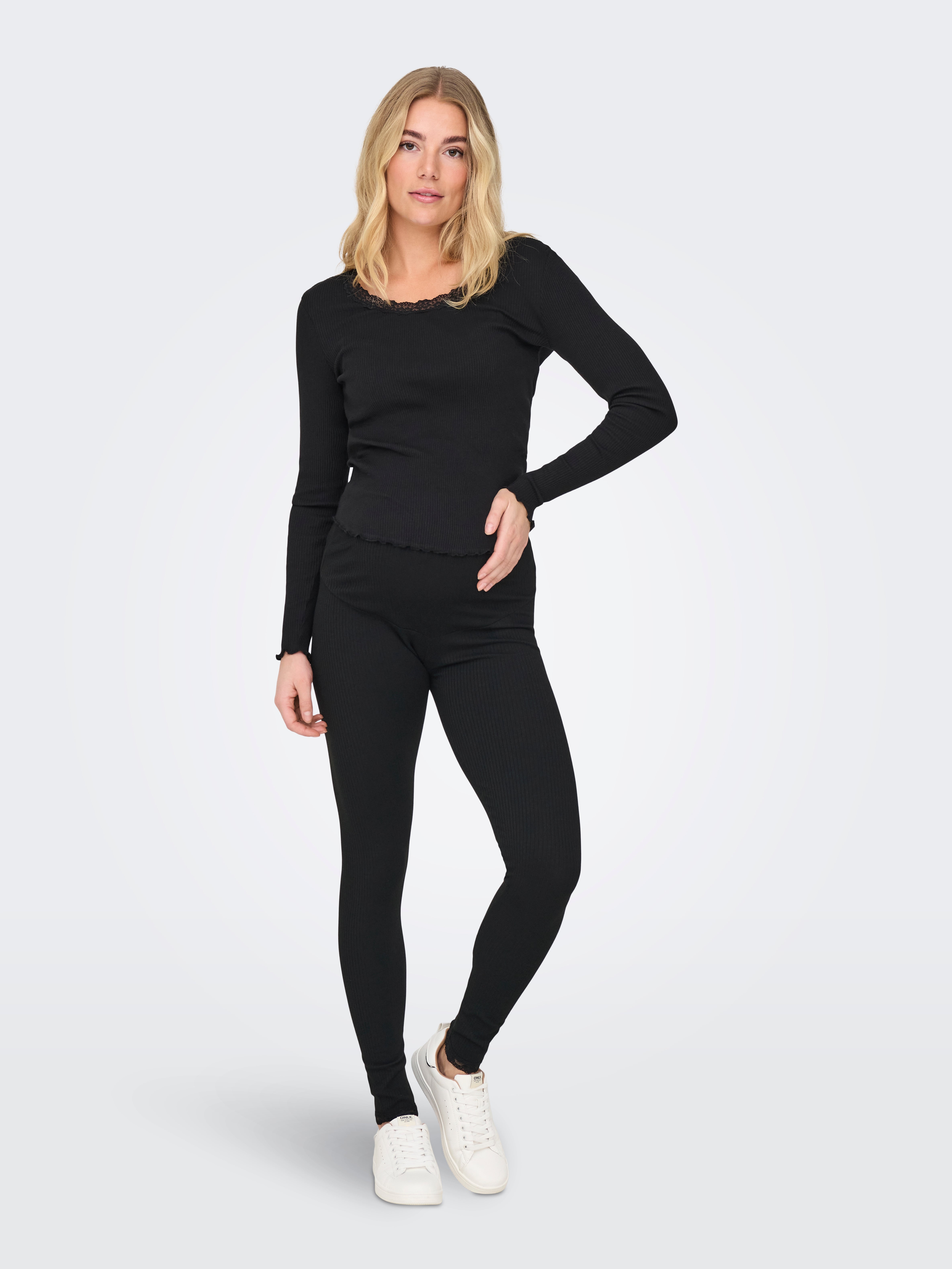 OLMIPASS Normal geschnitten Leggings Black