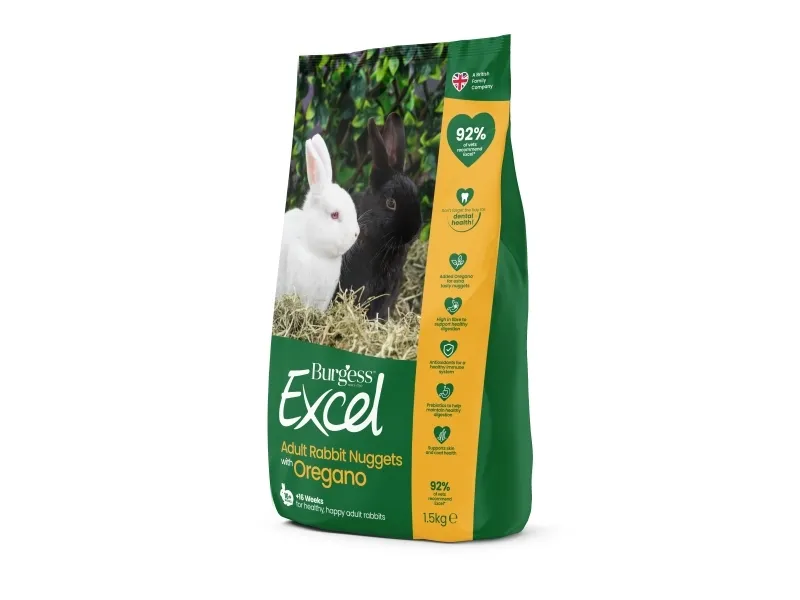 Burgess Excel Adult Rabbit med Oregano 1.5kg
