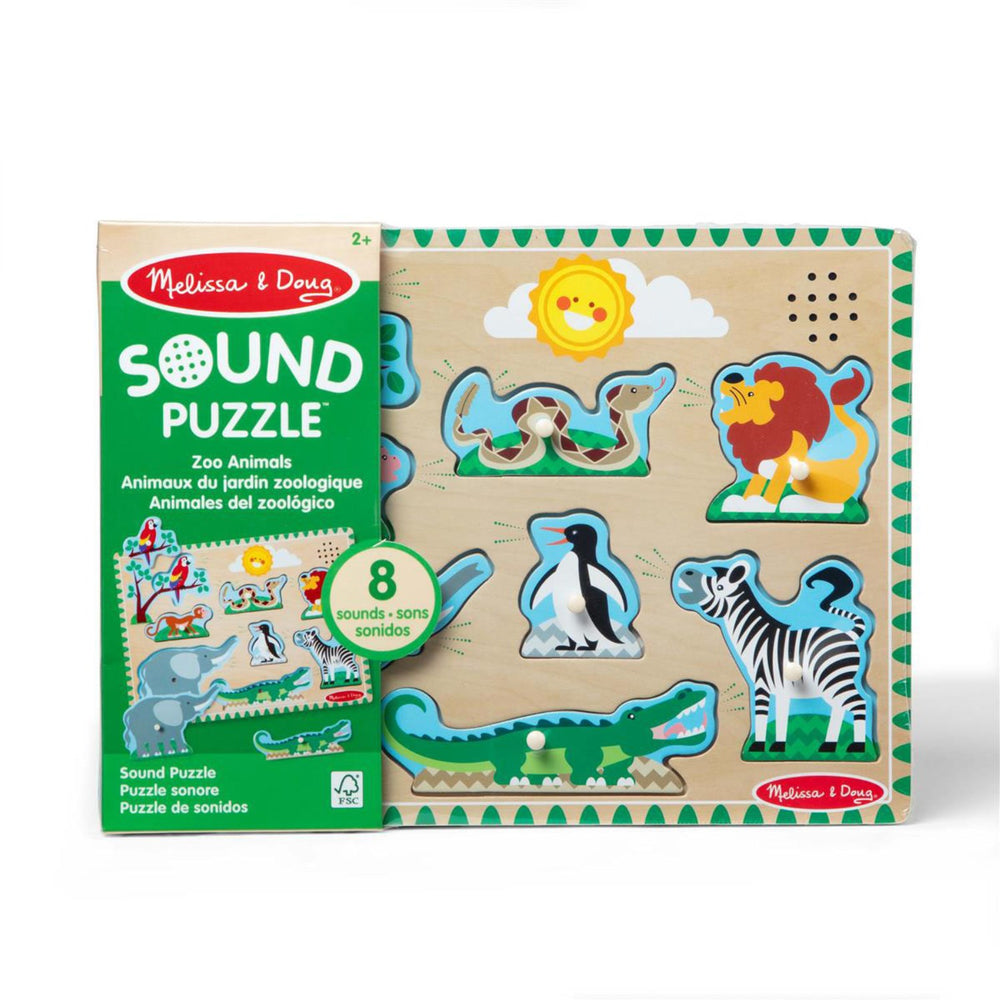 Køb Melissa & Doug Multifarvet Sound Puzzle Zoo Animals
