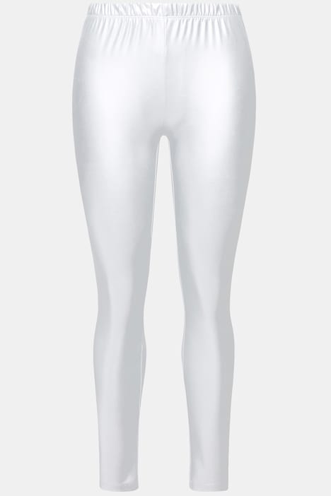 Leggings, Skinny Fit, silber Metallic