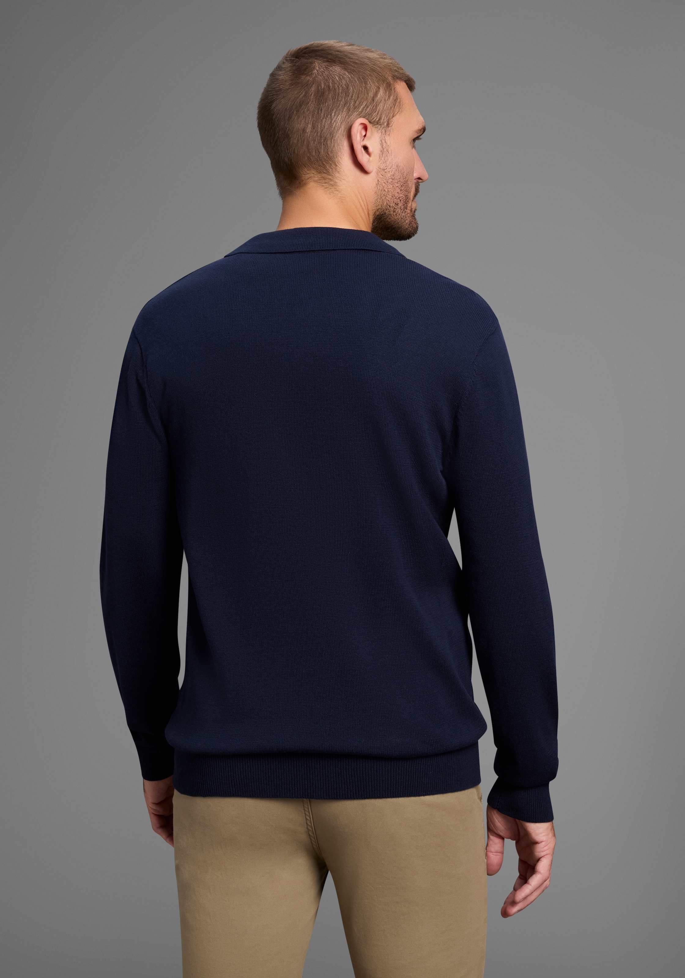 Bruno Banani Strickpullover , mit Reissverschluss und Brusttasche
