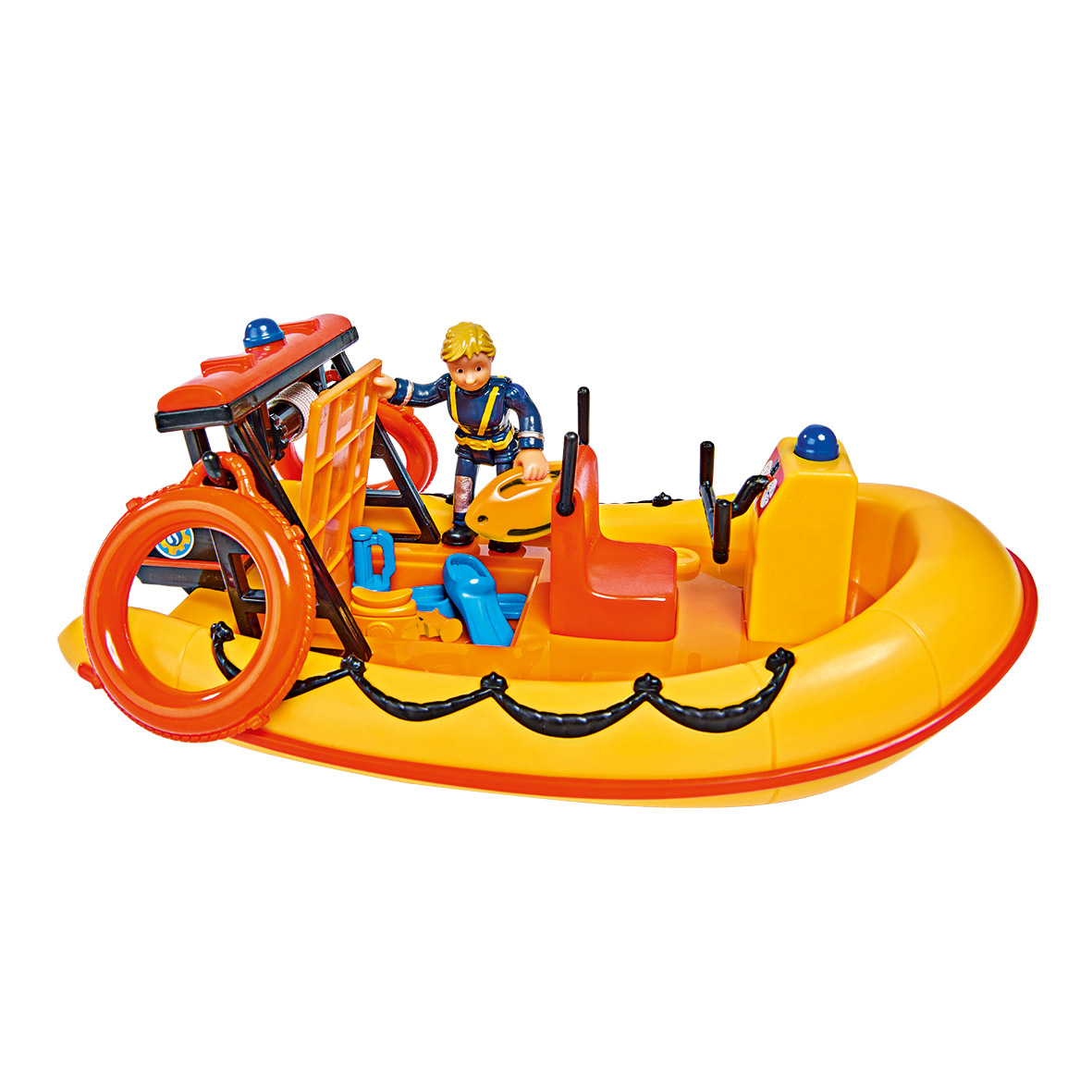 Brandweerman Sam Neptune Reddingsboot met Figuur