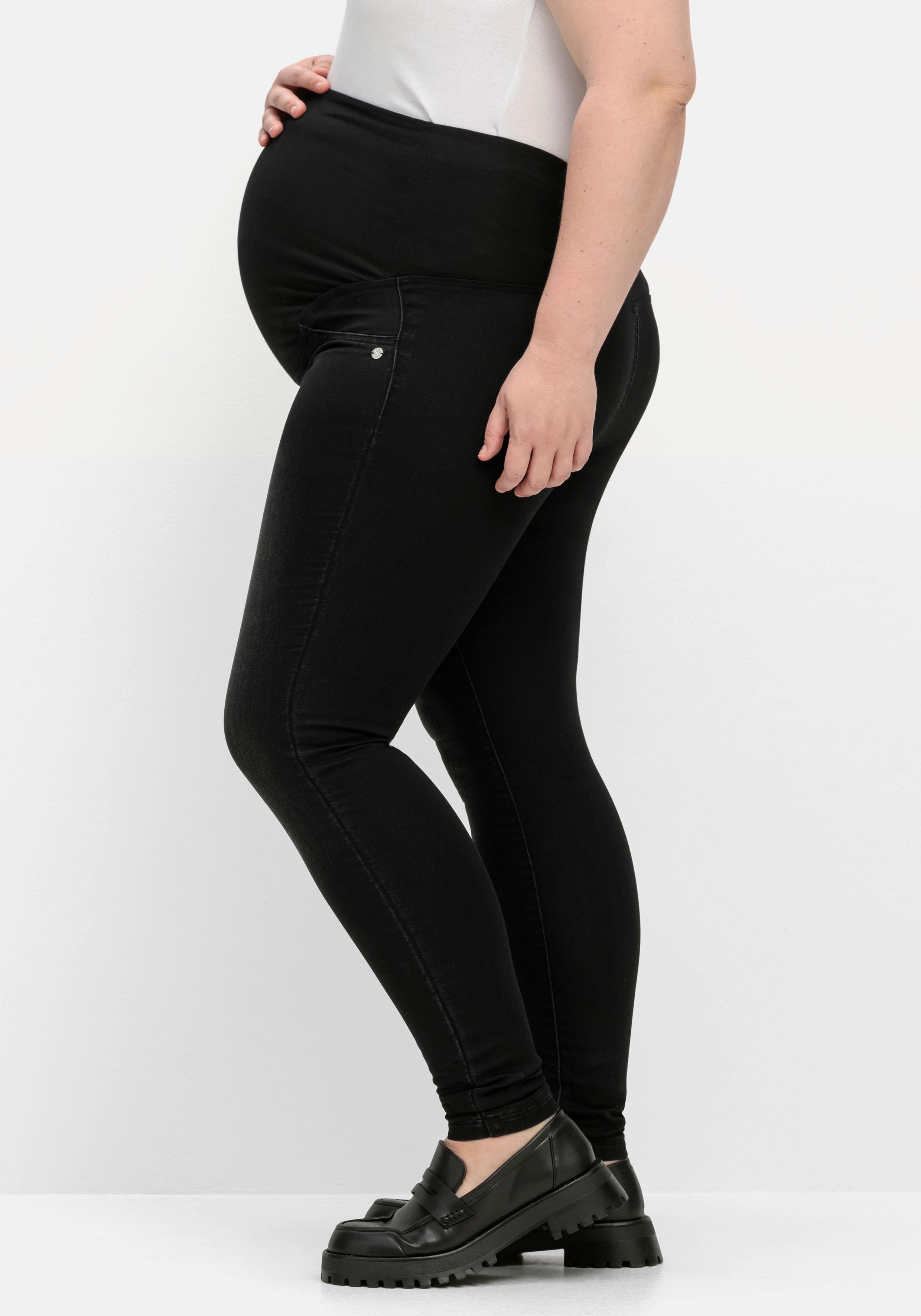 Umstands-Treggings mit Überbauchbund