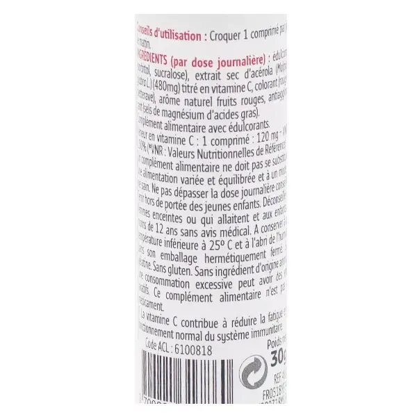 Forté Pharma Acerola Vitamina C 12 comprimidos mastigáveis