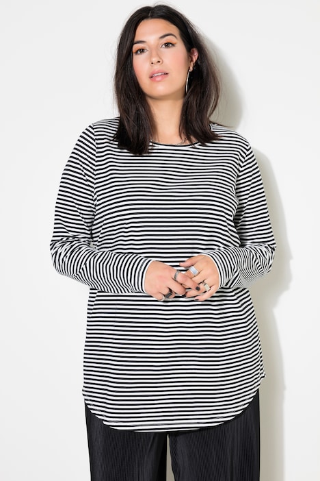 Longsleeve, Ringel, Rundhals, Langarm