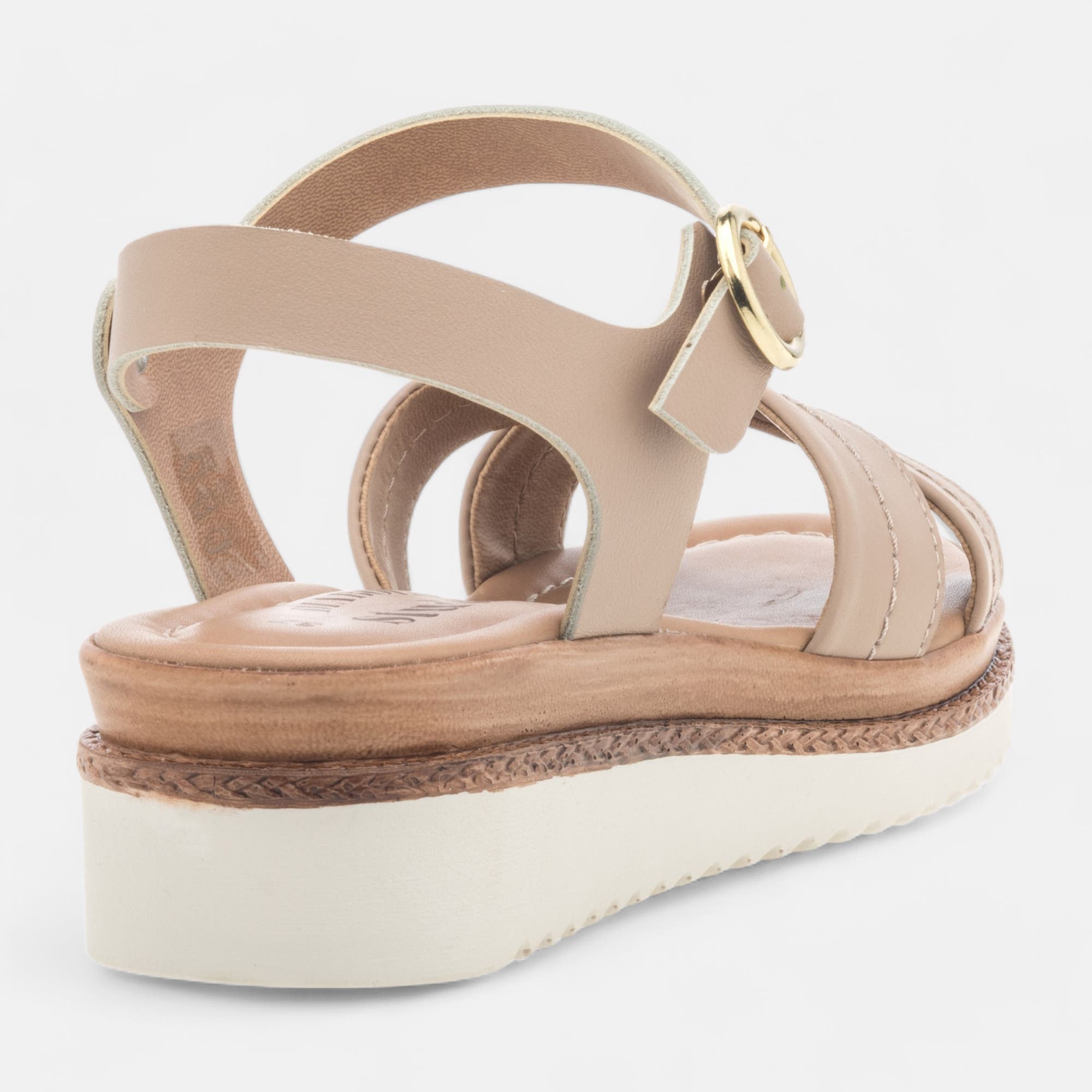 Sandales Femme en cuir neutre
