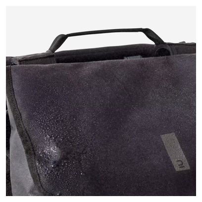 Paire de Sacoche de Porte-Bagages Btwin 540 2X20L Noir