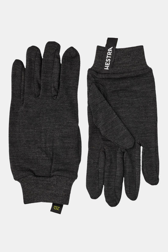 Hestra Hestra Merino Wool Liner Active - 5 Finger - Charcoal Handschoen