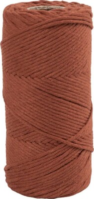 Macramé Snor - 2 MM - Brændt Orange