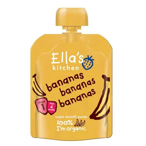 Ella's Kitchen Banan 4  mdr. Ø - 70 g.