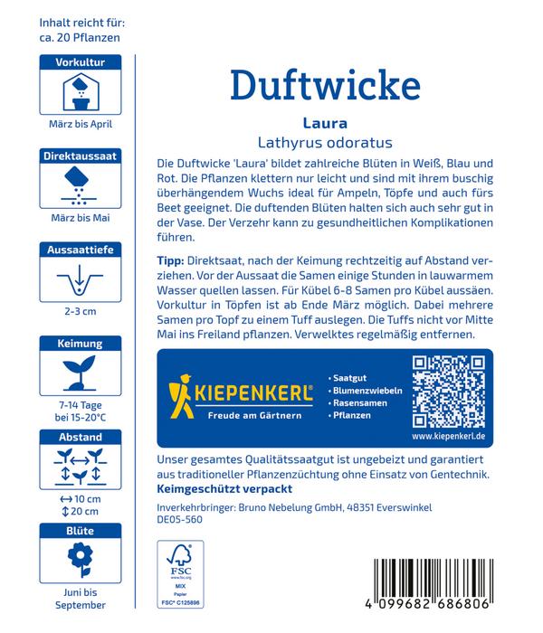 Kiepenkerl Saatgut Balkon-Duftwicke Laura