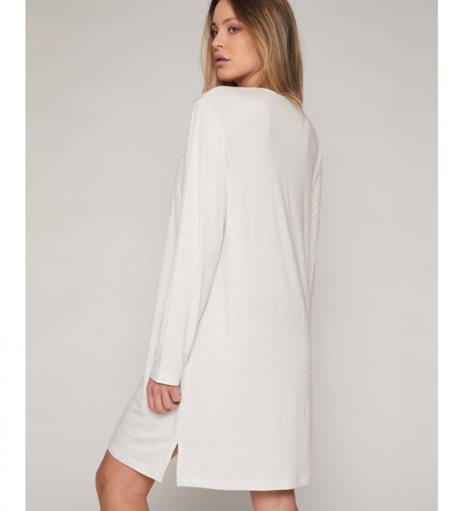 Camisola de renda Admas Night cinza claro