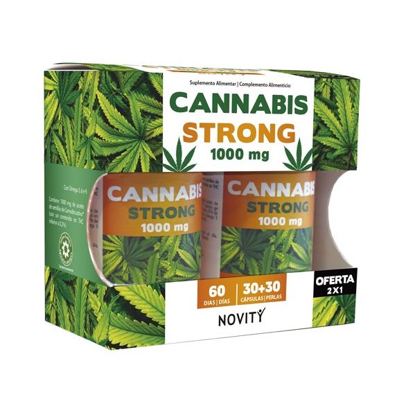 Novity Cannabis Strong 1000mg 30 30 Cápsulas