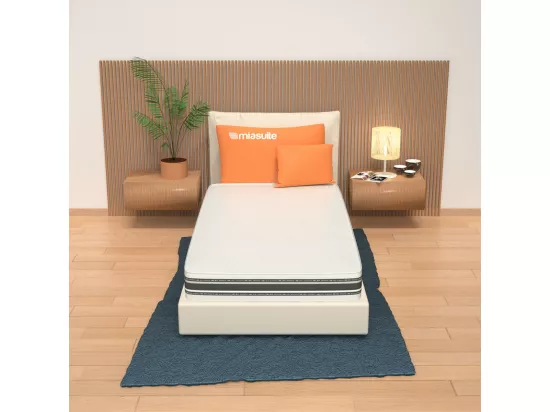 Matelas Memory Foam 90x190, Hauteur 30 cm - Déhoussable, Revêtement Bayscent, Respirant | Cabrio