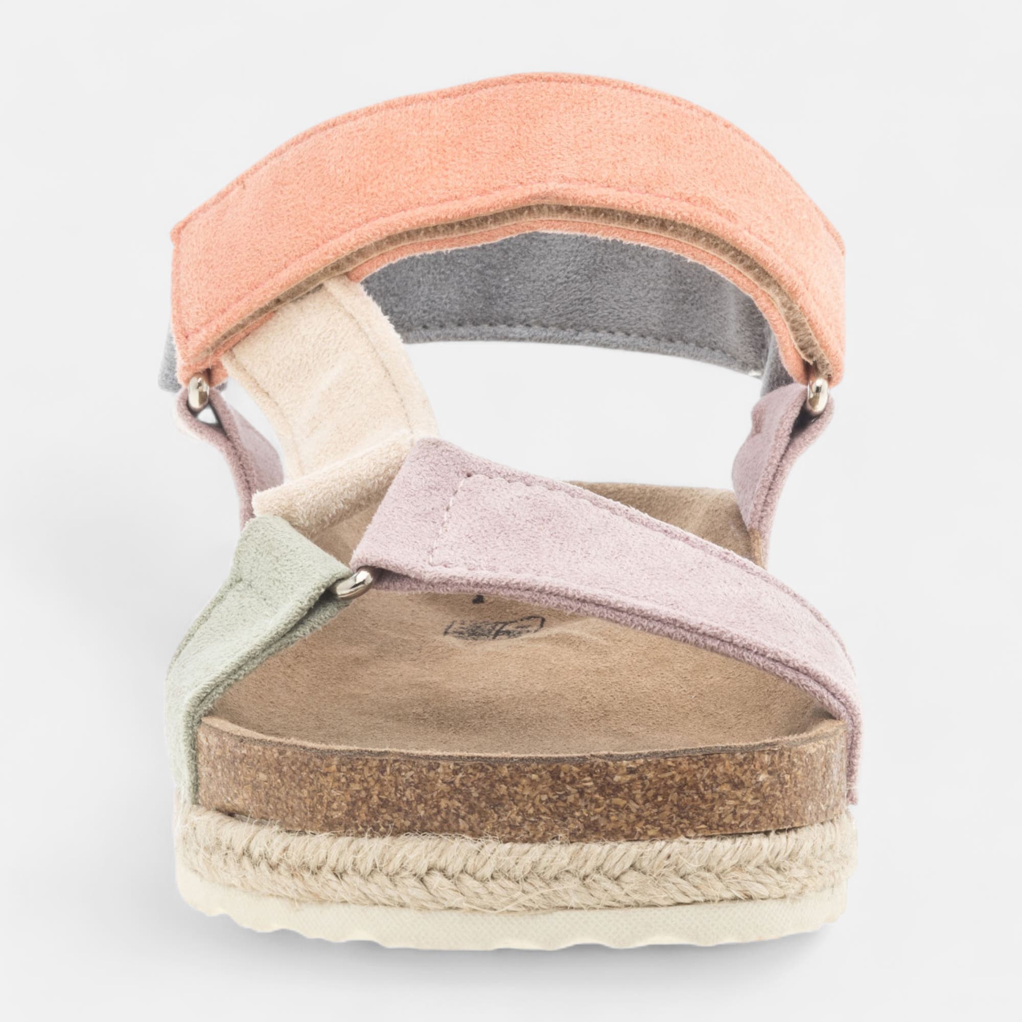Mules semelle liège Femme multicolore