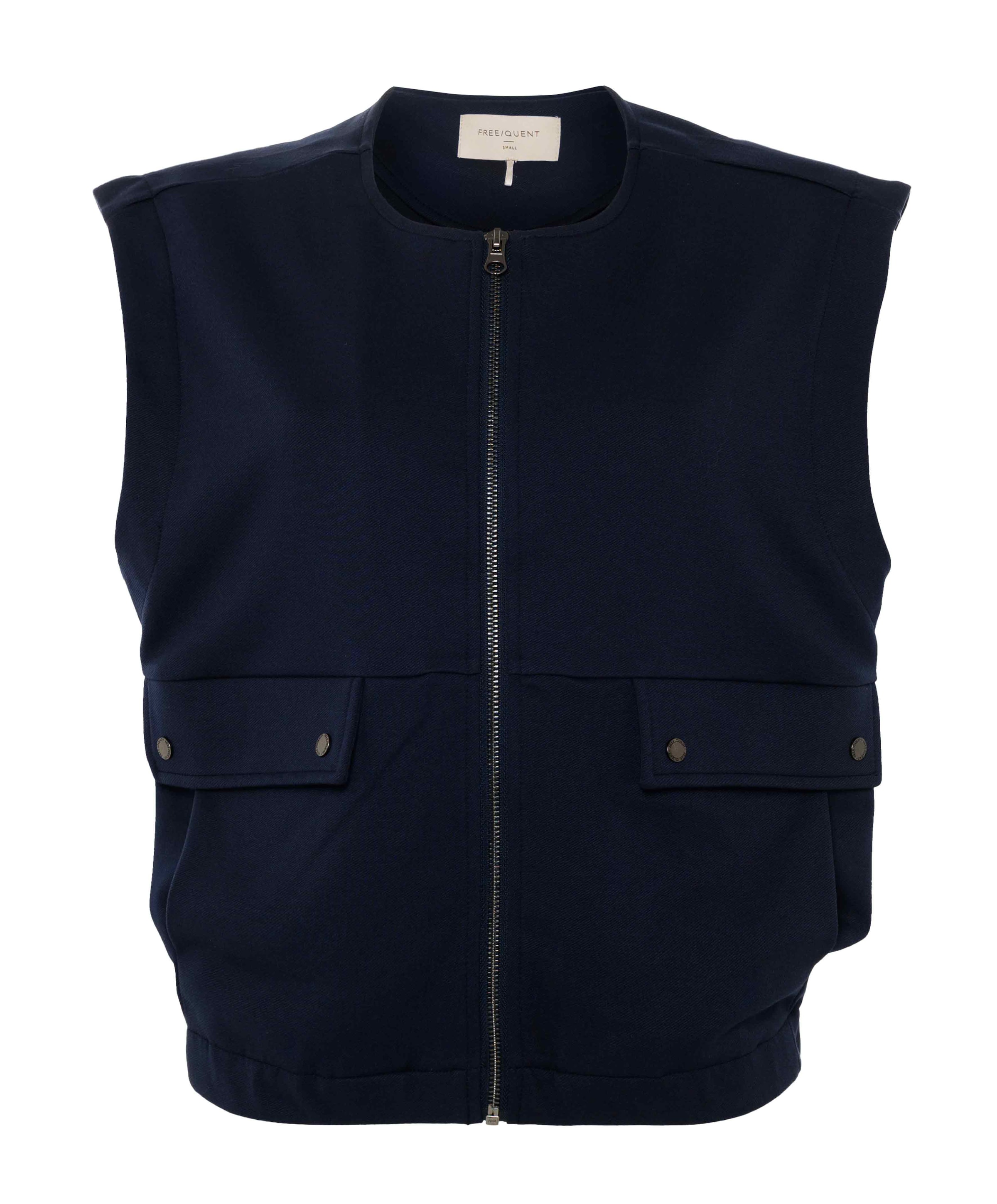 Freequent Dames gilet blauw