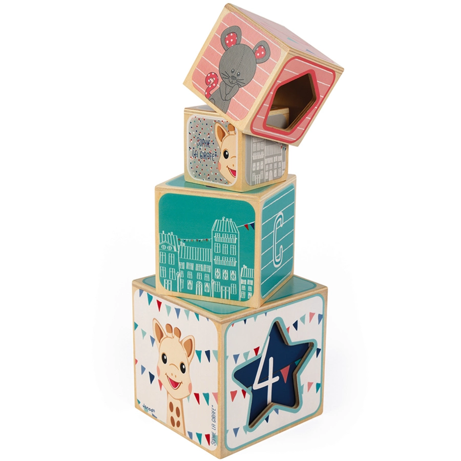 Janod® Sophie la girafe - Stapelpyramide
