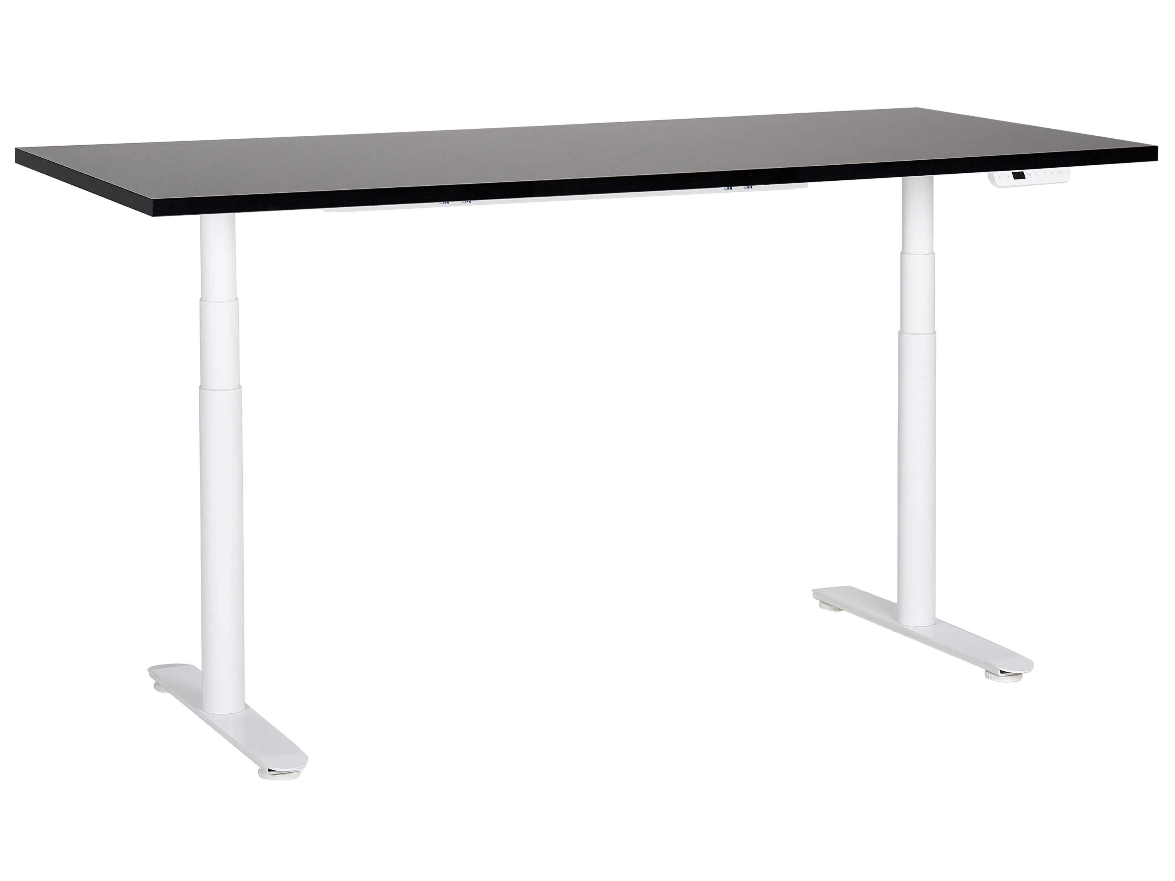 Elektrisch verstelbaar sta-bureau DESTINAS Zwart/wit 180 cm 80 cm