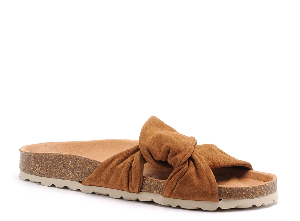 Verbenas mules et sabots plats femme roma marron