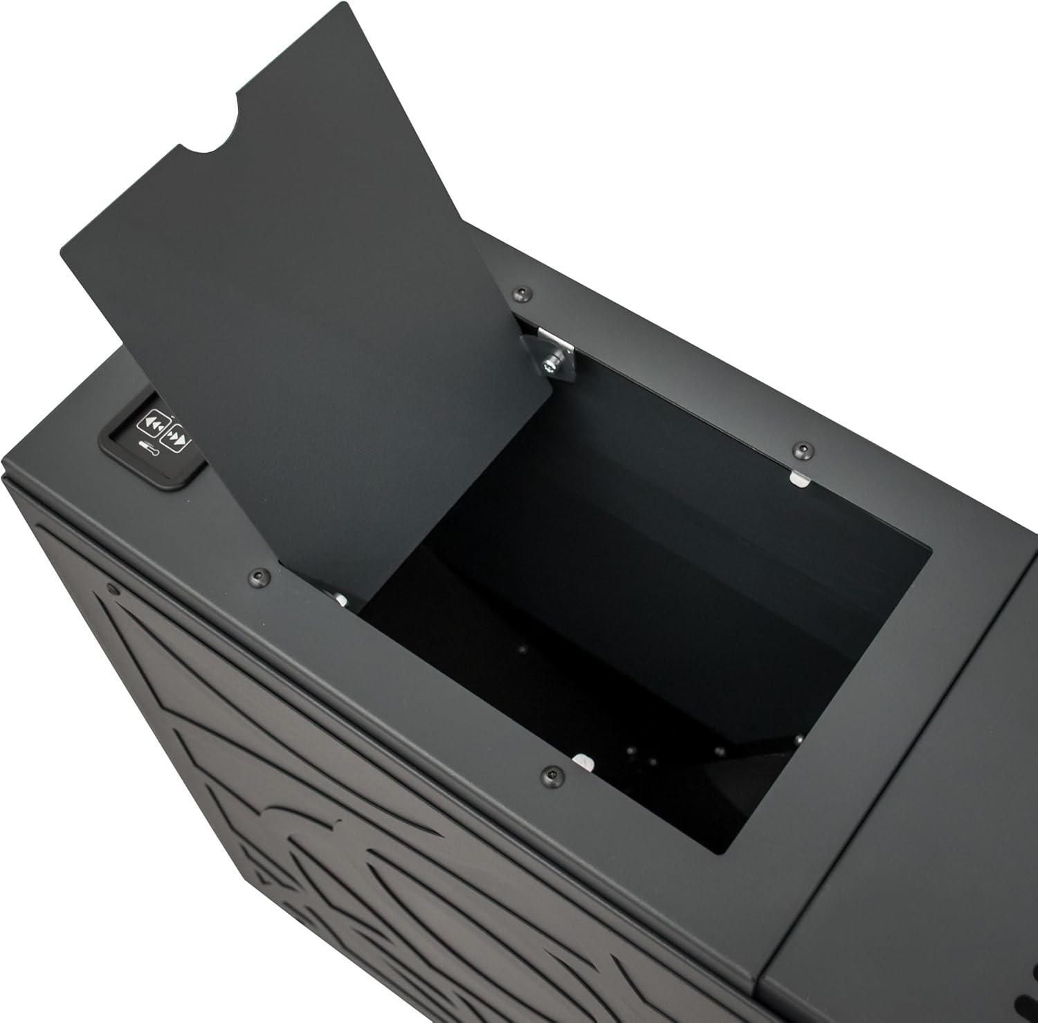 STUFE A PELLET ITALIA Super Slim 7 KW | Pelletöfen mit Belüftung Modernes und Kompaktes Design Effizienz 91% Heizt 70m² Autonomie 18 Sdt Programmierbar 5 Kräfte 24 Monate Garantie Schwarz