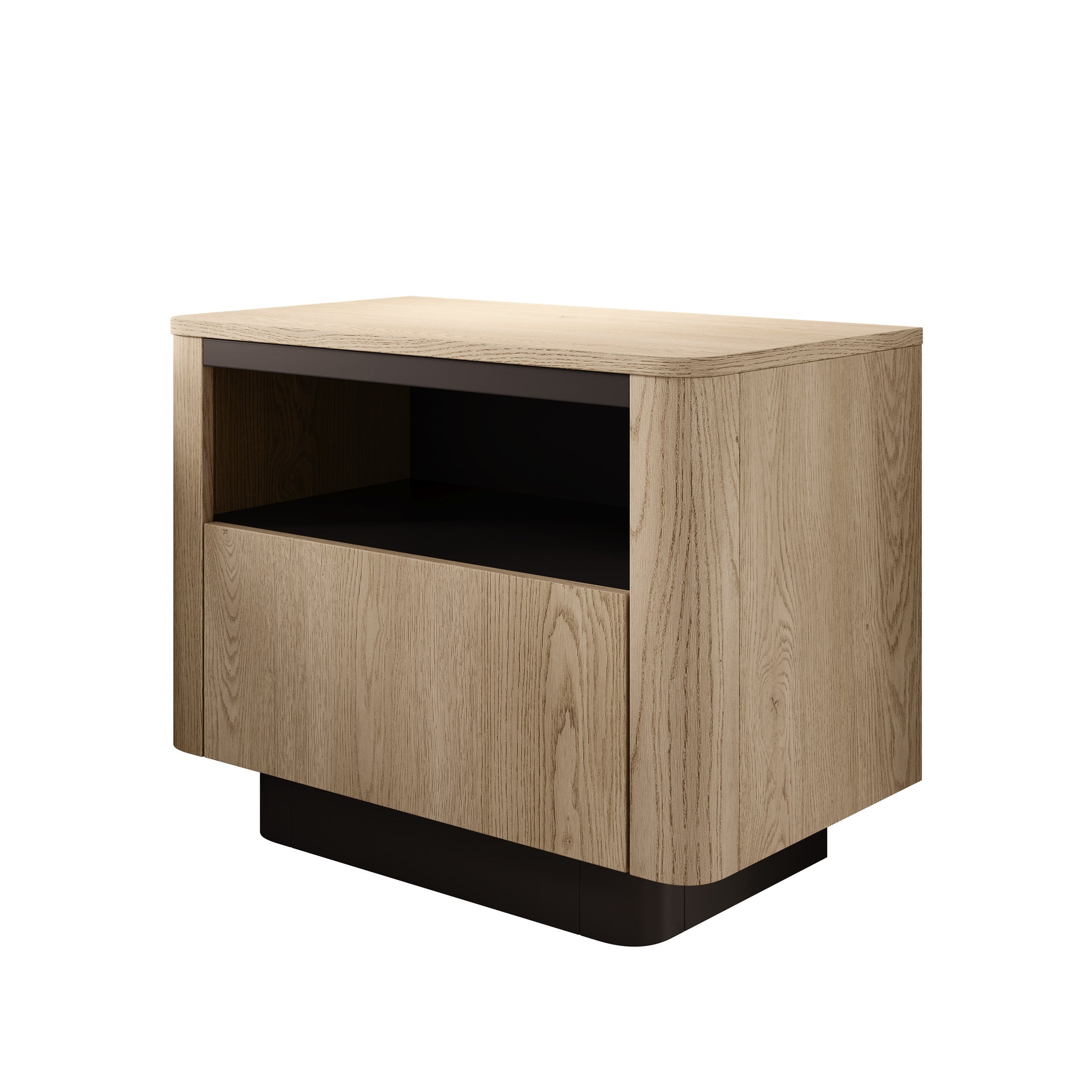 Meubella - Taywan - Nachtkastje - Eiken - 63 cm