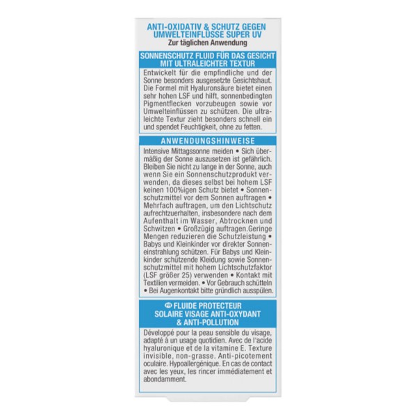 Ambre Solaire Sensitive Expert+ UV-Schutz Fluid<br>40 ml, LSF 50+