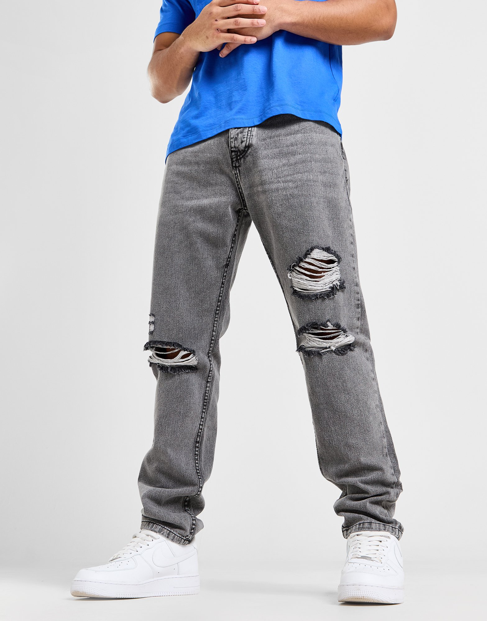 Brave Soul Jeans Loose Fit Rip Homme